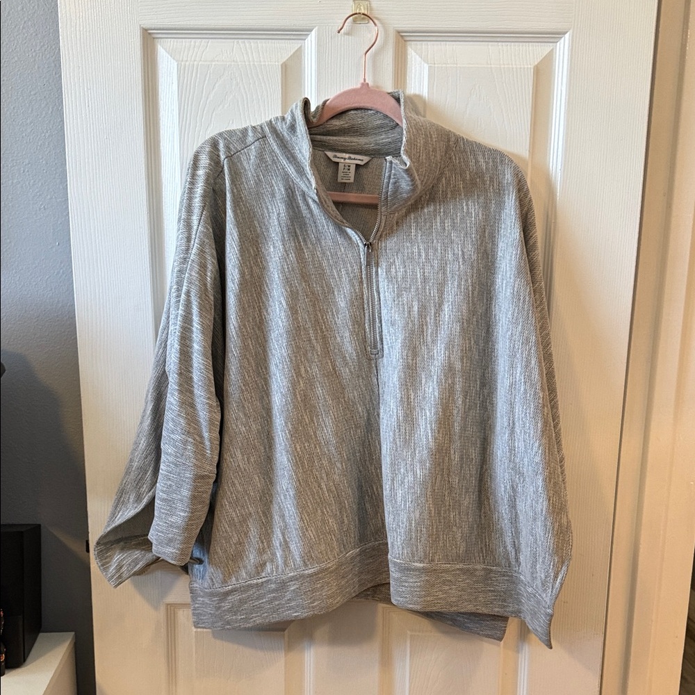 Tommy Bahama Heather Gray Knit Pullover